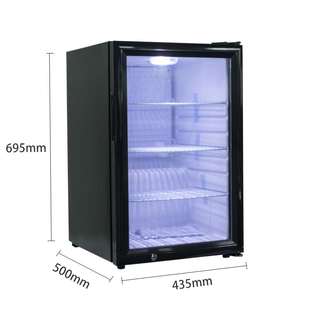 冷藏展示柜商用小型立式 玻璃单门超市蔬果甜品饮料冷藏保鲜柜