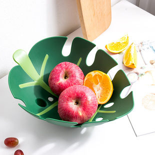 创意水果盘现代简约家用客厅塑料水果篮零食篮干果盘餐桌收纳篮