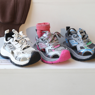 巴家10XL童鞋 包头儿童凉鞋 透气网鞋 轻便跑步鞋 子女童运动鞋 男童鞋