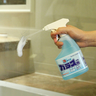 日本进口家用玻璃清洁剂镜子去污浴室卫生间清洗瓷砖强力清除剂