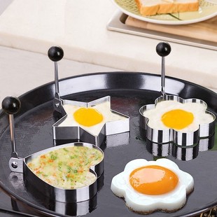 厨房不锈钢煎鸡蛋早餐家用蒸鸡蛋模型爱心形煎蛋器心形煎蛋模具