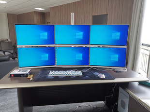 丰睿成电脑显示器支架显示屏支架桌面六屏多屏显示器电脑屏幕支架