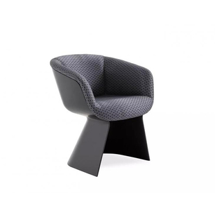 意大利设计师维特斯扶手椅子玻璃钢烤漆框架异形单人餐椅沙发躺椅