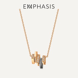 EMPHASIS艾斐诗「冠」系列18K金镶嵌钻石项链94170N