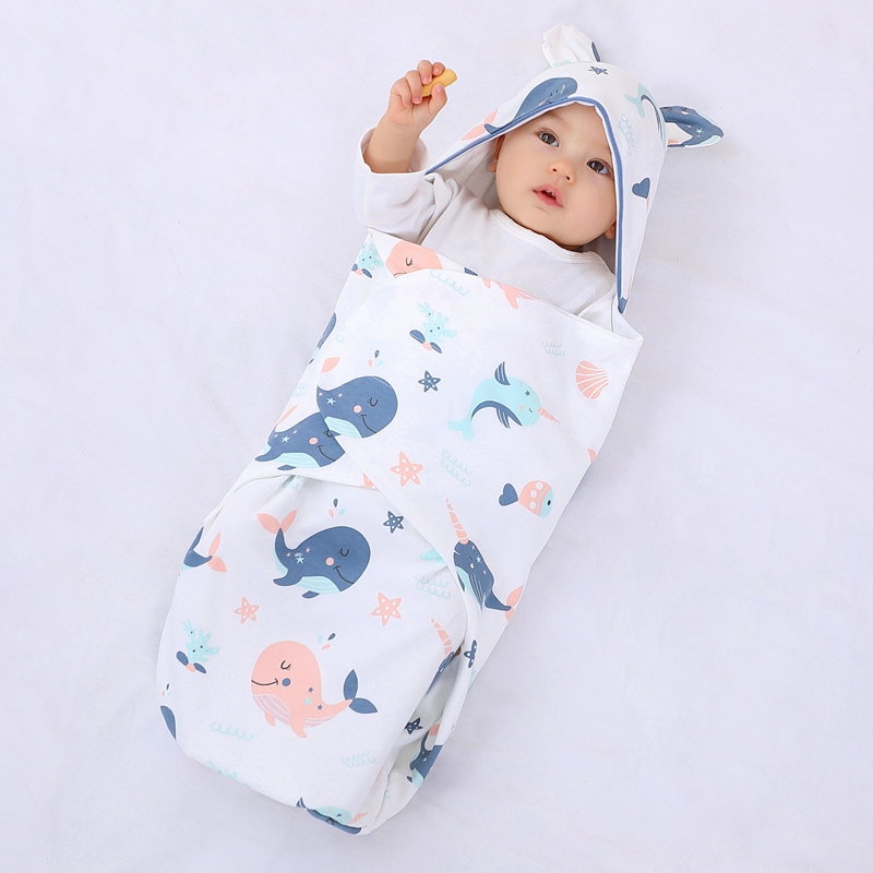 薄款 宝宝用品 初生婴儿产房包被新生儿抱被蝴蝶襁褓睡袋纯棉春秋季