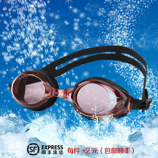 近视泳镜 带度数泳镜男女通用 电镀防水防雾游泳眼镜