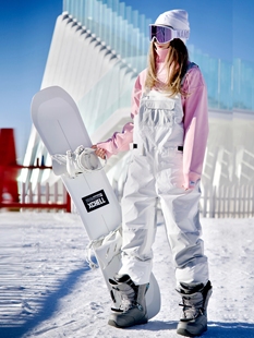 女 单板双板防水 单板背带滑雪裤 滑雪装 备 滑雪服卫衣男女情侣款