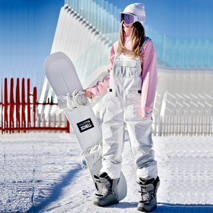 女 单板双板防水 单板背带滑雪裤 滑雪装 备 滑雪服卫衣男女情侣款