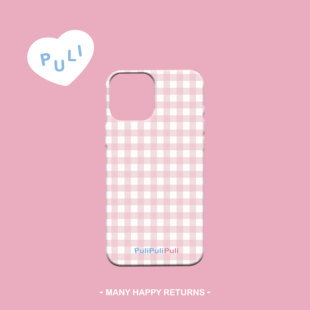 少女方巾 PuliPuliPuli手机壳韩国进口菲林半包高级感小众粉色
