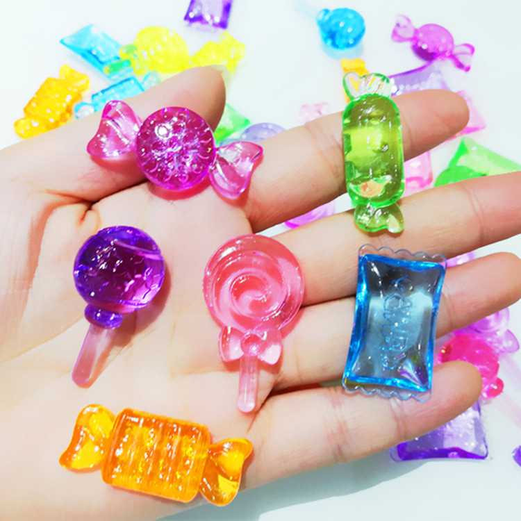 仿真糖果系列儿童亚克力水晶棒棒糖小孩过家家水果糖宝石夜光玩具