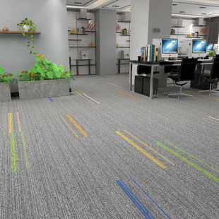 办公室地毯满铺方块长条拼接房间全铺商用大面积台球厅长方形条纹