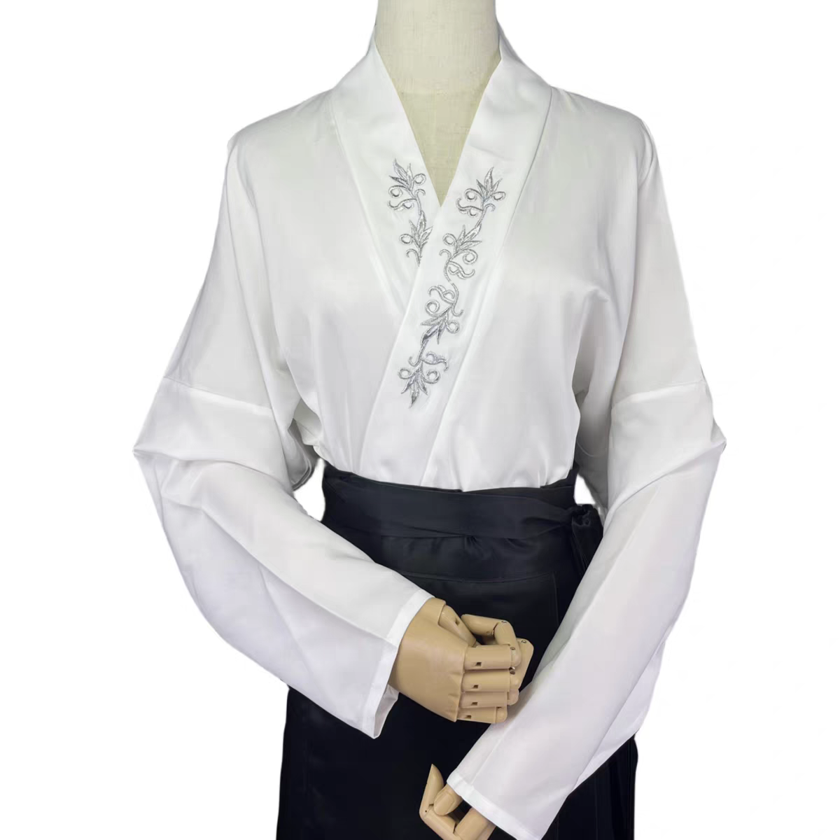 中国风上衣对襟斜襟重工刺绣配马面裙衬衫 复古新中式