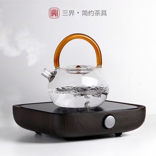 特价 清仓 玻璃水壶提梁壶加厚耐高温煮茶玻璃茶具花茶壶沸水壶