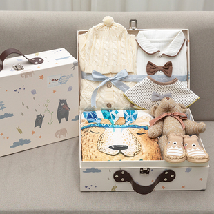 婴儿礼盒套装 新生儿用品百天小孩满月礼物送礼高档男女宝宝满月礼