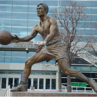 玻璃钢纯铜踢足球人像雕塑铜雕运动主题雕像校园操场人物雕塑定制