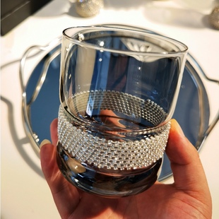 施华洛世奇元 素水晶玻璃杯轻奢带钻威士忌杯欧式 洋酒杯红酒杯套装