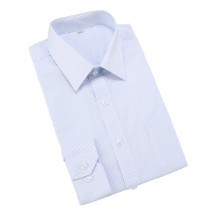 新新款 交通银行蓝条纹男衬衫 工装 制服正装 白色长短袖 交行行服半袖