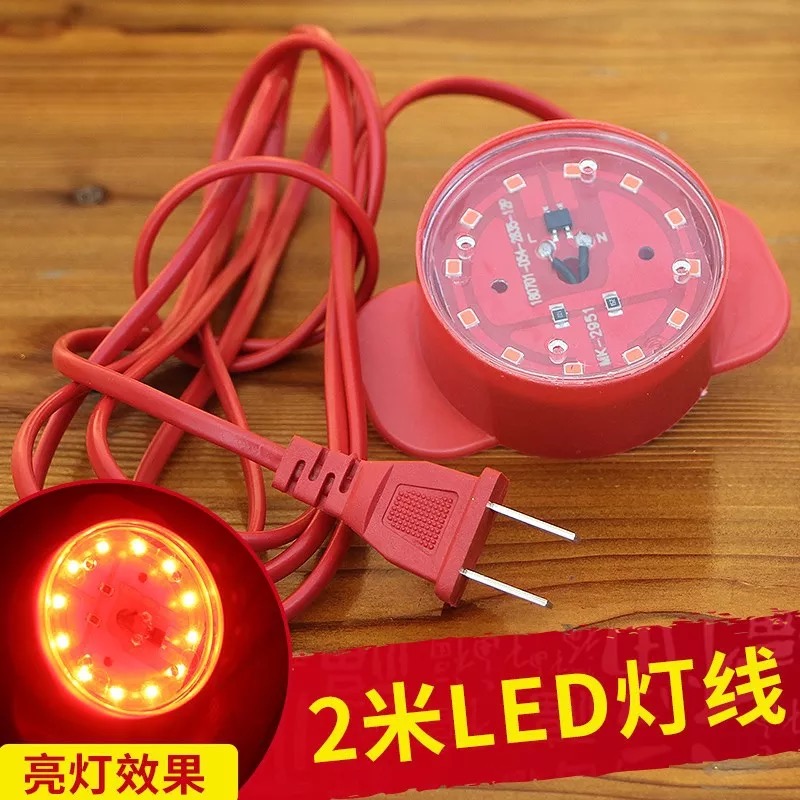 灯笼伴侣 灯笼专用led防水灯泡红光白光暖光灯节能省电登山可用
