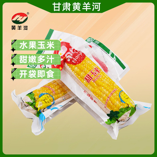 甘肃黄羊河甜玉米10根水果玉米开袋即食单层真空包装 产地直发
