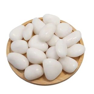 上海鹅卵石装 鹅卵石鹅卵石白色鹅卵石抛光白色铺地花园石子阳台庭