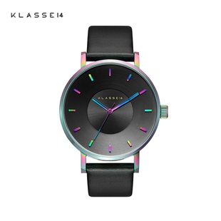 KLASSE14意大利设计皮带大表盘男女士情侣彩虹色时尚 简约石英手表