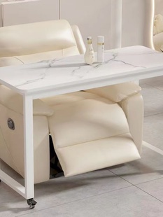 可移动美甲桌子单层日式 美甲美睫沙发桌带轮子现代简约岩板美甲台