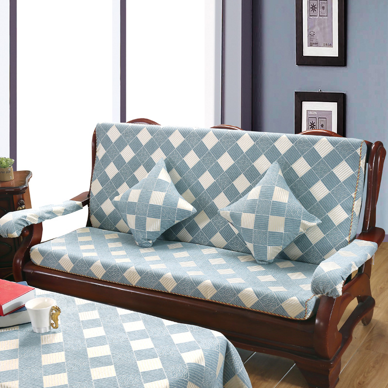 实木沙发垫带靠背加厚海绵中式 红木沙发坐垫联邦椅垫木质沙发垫