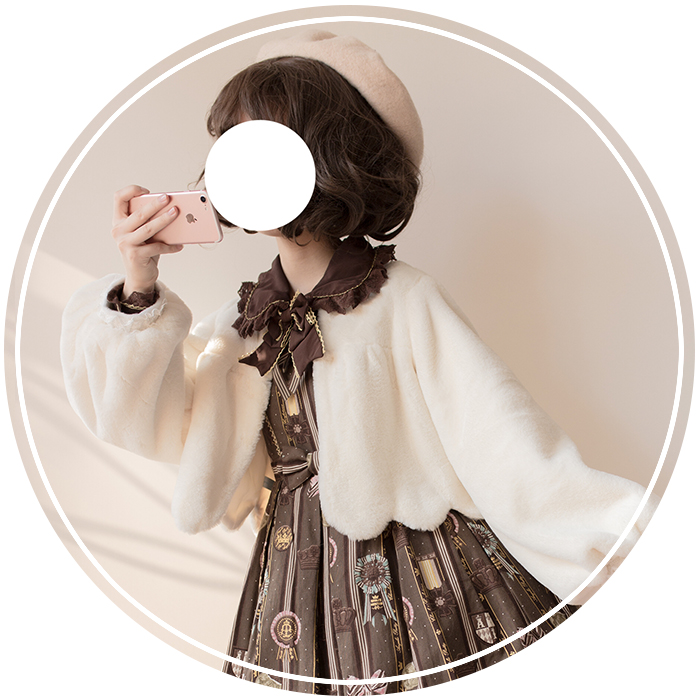 四月安 BUBBLE巴布 Lolita短大衣日常可爱原创外套 现货