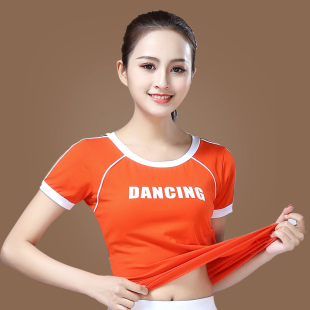 女上衣短袖 夏季 杨丽萍广场舞服装 跳舞衣服t恤舞蹈裙运动套装 新款