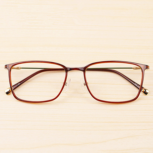 韩国超轻tr90塑钢钨钛近视眼镜大框复古方框超细眼镜框全框潮男女