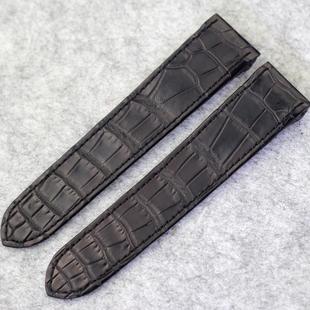美洲鳄鳄鱼皮表带适用于卡地亚山度士100表带20mm各尺寸表带定制