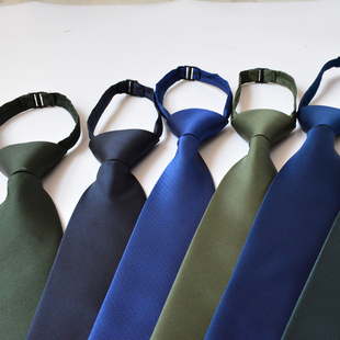 六色可选 演出拉链式 领带 免系懒人常服绿色领带
