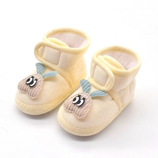 新生儿鞋 子0 婴儿春秋季 软底不掉学步鞋 12个月男女宝宝布鞋 1岁