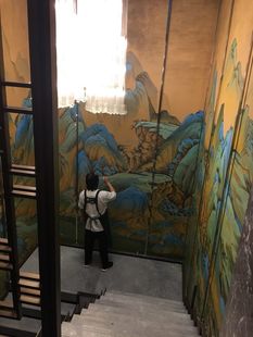 包邮 上海墙面绘画涂鸦苏州无锡上海墙体彩绘上海手绘墙壁画定制