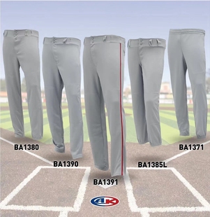 美规 AK职业棒球裤 条纹 强补 直筒白色灰色 成人儿童 垒球裤