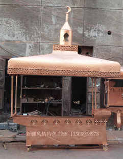 新疆特色烤炉 新疆烤肉槽 一帽 2米定做烤肉槽 新疆烤肉炉