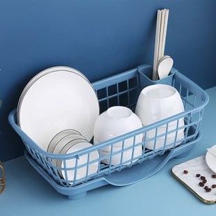 碗筷放置架家用厨房沥水篮多功能放碗收纳盒置物架碗架餐具沥干架
