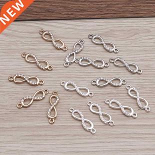 Jewelry for 极速20pcs Charms Crystal 23x10mm Infinity Making