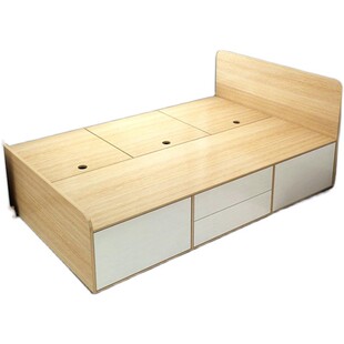 定制榻榻米小户型单人床收纳多功能储物床1.2米简约现代抽屉床1.5