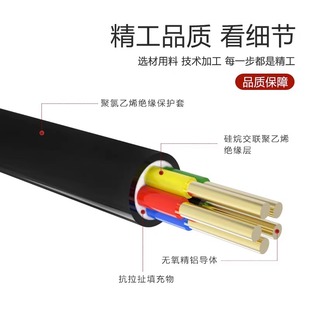 YJV电缆线国标铜j芯2.5 5芯充电桩三相四电线户 10平方2