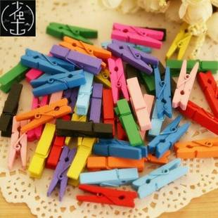 Photo Craft Wooden Clothespin Paper Cards Clips 速发45pcs