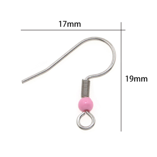 推荐 Hook Earrings Ear Steel Stainless 50PCS Findings Wire