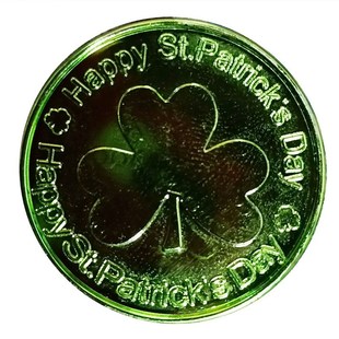Coins 100pcs Day Lucky Green Patricks Shamrock 推荐
