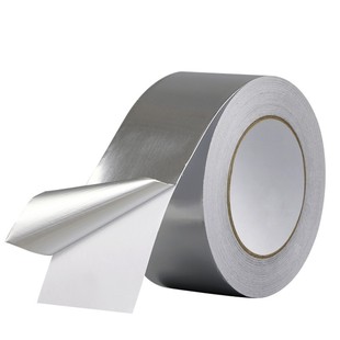 加厚铝箔胶带自粘单面锡箔纸加宽1.2米铝纸耐高温防水防火室外抗