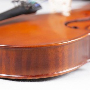 小提琴厂家 虎F皮花纹手工实木练习小提琴 4初学者