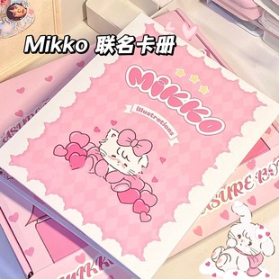 可爱mikko猫咪卡册3寸拍立得6孔活页明星收集册爱豆专辑小卡收纳