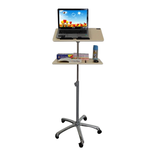 物联站立式 笔记本电脑桌升降桌户外直播桌站立看书桌移动投影仪架
