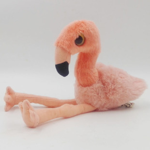 野生动物 丹麦原单 红鹳 红鹤 火烈鸟 毛绒玩具公仔娃娃 仿真鸟类