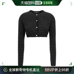 Versace 范思哲 香港直邮潮奢 鳄鱼纹质感针织开衫 10110201 女士