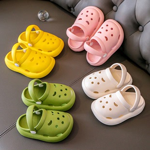 洗澡 女童两岁宝宝防滑室内洞洞鞋 一岁半夏季 婴儿拖鞋 儿童凉拖鞋
